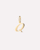 Solid Yellow Gold - Script Letter Charm