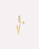 Solid Yellow Gold - Script Letter Charm