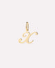 Solid Yellow Gold - Script Letter Charm