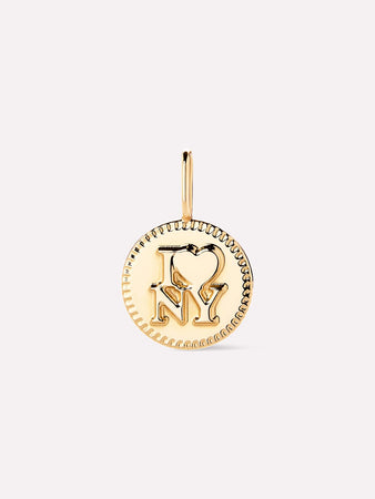 Solid Gold Location New York Necklace Charms For Women Ana Luisa Gold Nyc Charm