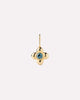 Solid Yellow Gold - London Blue Topaz Mini Liora Charm