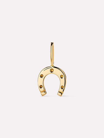Solid Gold Lucky Necklace Charms For Women Ana Luisa Gold Mini Horseshoe Charm
