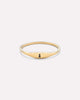 Solid Yellow Gold - Personalized Slim Signet Ring