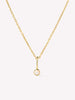 Solid Yellow Gold - Birthstone Necklace