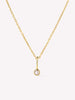 Solid Yellow Gold - Birthstone Necklace