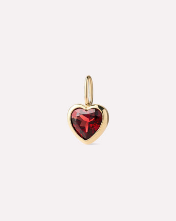 Solid Yellow Gold - Heirloom Heart Charm