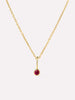 Solid Gold Ruby Spring Ring Clasp Birthstone Pendant Necklaces For Women Ana Gold Birthstone Necklace_1C4C23Df F5B7 4C45 9E9E Bf952Fa6Fbf7