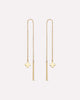 Solid Gold Solid Bloom Fine Flower Threader Earrings Ana Luisa Mini Flower Threaders