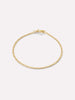 Solid Yellow Gold - Flat Mariner Chain Bracelet