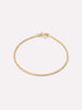 Solid Gold Spring Ring Clasp Chain Bracelets For Women Ana Luisa Flat Mariner Chain Bracelet