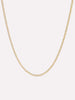 Solid Yellow Gold - Flat Mariner Chain Necklace