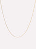 Solid Yellow Gold - Silk Chain Necklace