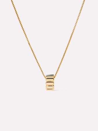 Solid Gold Spring Ring Clasp Fine Voyager Pendant Necklaces For Women Ana Luisa Galaxy Necklace