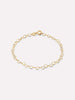 Solid Gold Spring Ring Clasp Love Chain Bracelets For Women Ana Luisa Heart Chain Bracelet