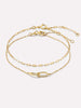 Gold Bracelet Set - Gold Link Bracelet Set