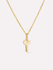 Solid Gold Spring Ring Clasp Pendant Necklaces For Women Ana Luisa Key Charm Necklace