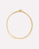 Solid Yellow Gold - Mini Curb Chain Bracelet