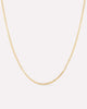 Solid Yellow Gold - Mini Curb Chain Necklace