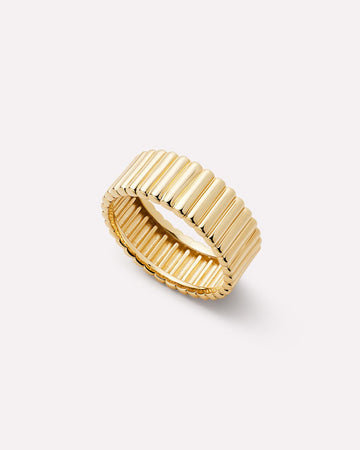 Solid Yellow Gold - Galaxy Ring Wide