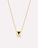 Solid Yellow Gold - Luna Charm Necklace