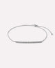 Solid White Gold - Pave Diamond Bar Bracelet