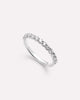 Solid White Gold - Half Eternity Diamond Ring (1/2 ctw)