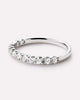 Solid White Gold - Half Eternity Diamond Ring (1/2 ctw)