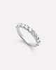 Solid White Gold - Half Eternity Diamond Ring (1.25 ctw)