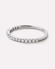 Solid White Gold - Half Eternity Diamond Ring (1/4 ctw)
