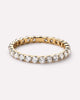 Solid Yellow Gold - Eternity Diamond Ring (1 ctw)