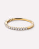 Solid Yellow Gold - Half Eternity Diamond Ring (1/4 ctw)