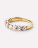 Solid Yellow Gold - Half Eternity Diamond Ring (1.25 ctw)