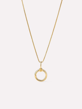 Solid Yellow Gold - Charm Collector Necklace