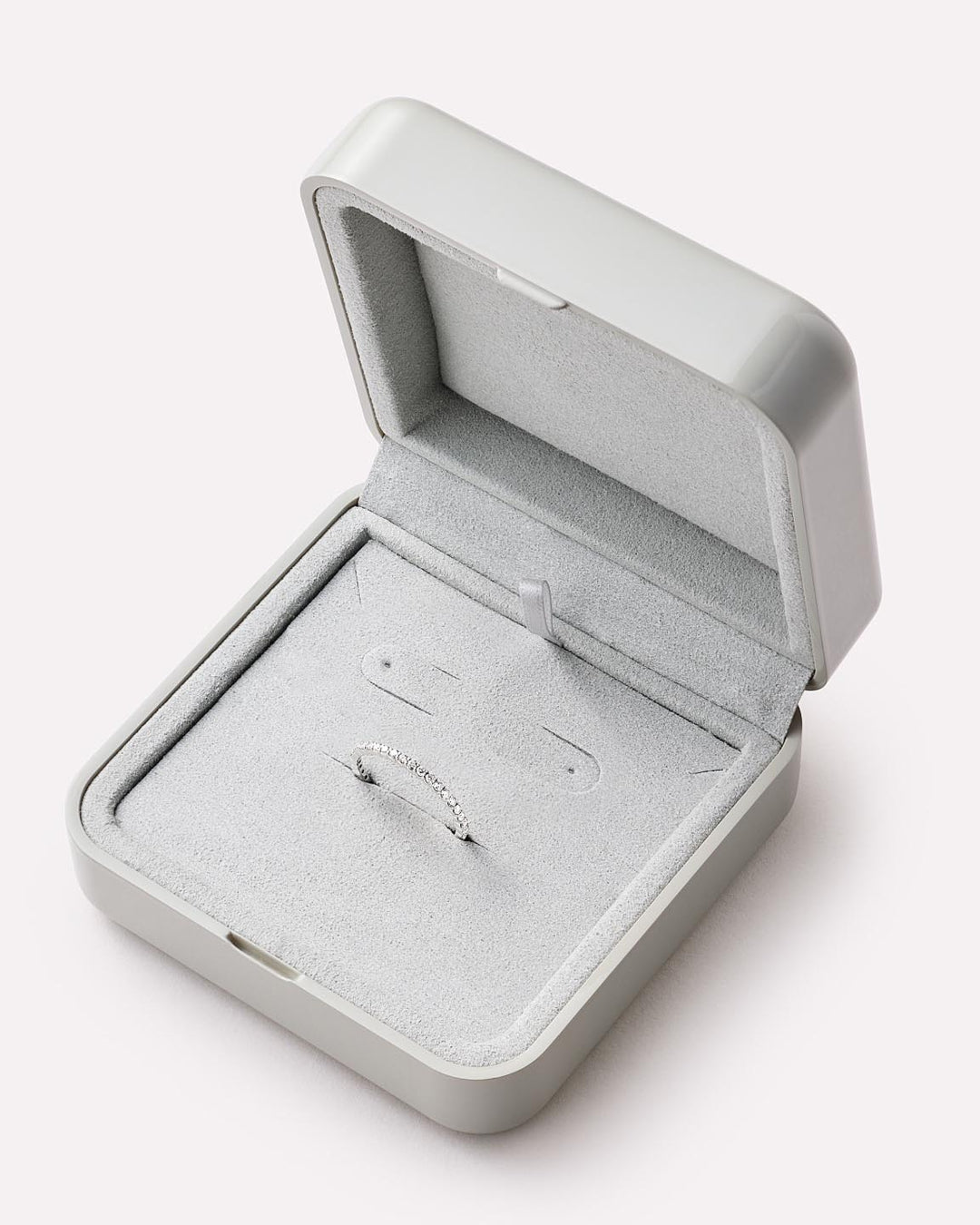 Solid White Gold - Eternity Diamond Ring (1/2 ctw)