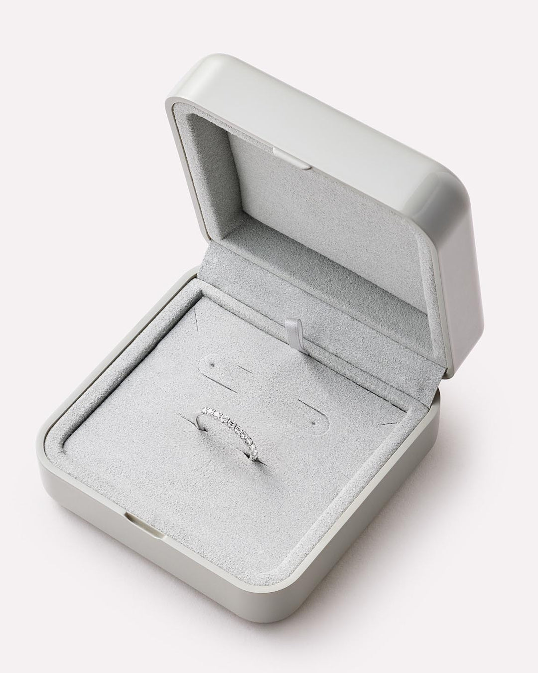 Solid White Gold - Half Eternity Diamond Ring (1/2 ctw)