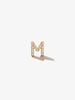 Ana Luisa Jewelry Earring Stud Letter Earring Single Letter Stud Silver - Letter M