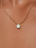 Ana Luisa Jewelry Necklace Mother of Pearl Inlay Flower Pendant Saya Silver