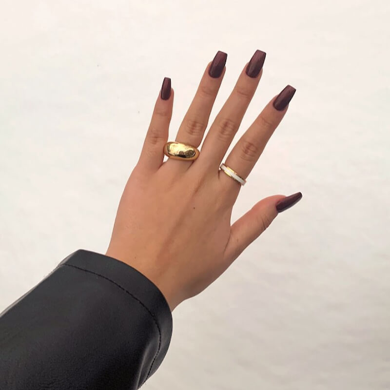 Noa gold dome ring
