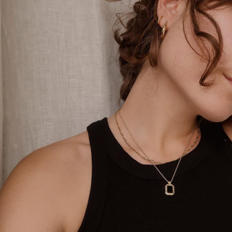 Template layered necklace