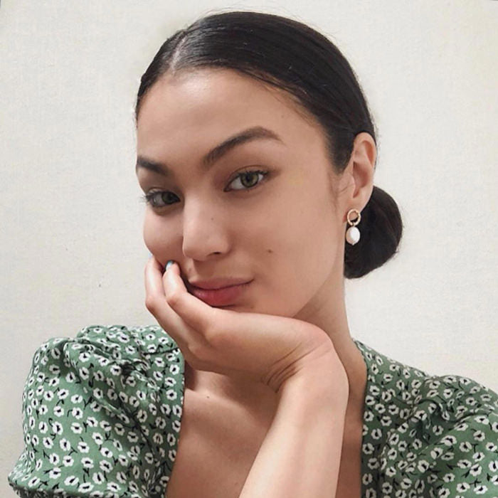 Selfie with earrings