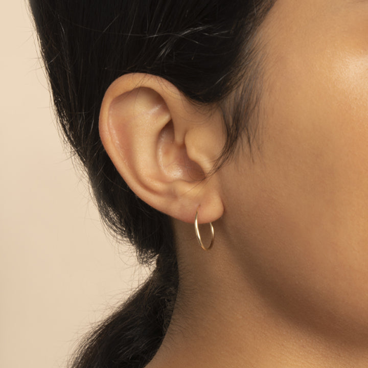 Ana Luisa Earrings Solid Gold Earrings Mini 14k Gold