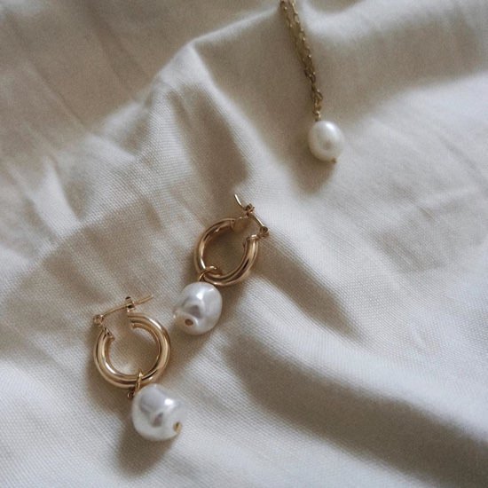 Kinoko marble earrings