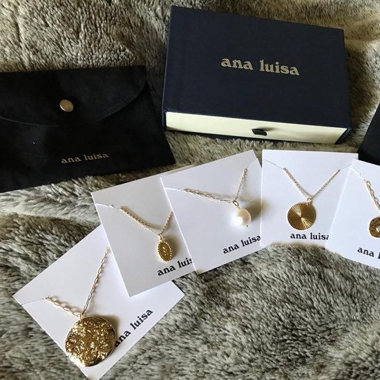 Assorted gold necklaces